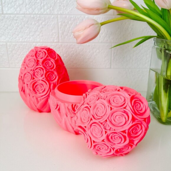 Large Rose-Covered Easter Eggs โ Handcrafted Party Favors, Spring Decor, Wedding - Picture 2 of 6